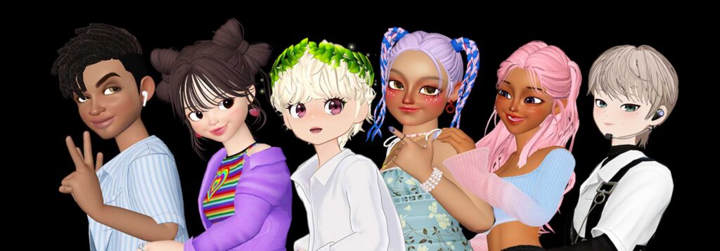 main characters ZEPETO opt black